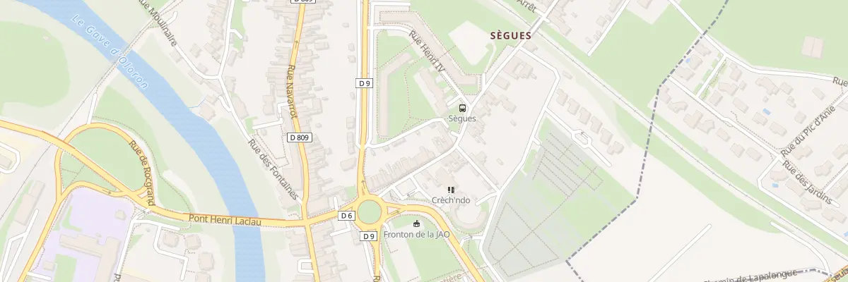 Plan du 25 Rue de Sègues à Oloron-Sainte-Marie