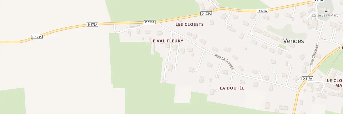 Plan du 1 Le Val Fleury à Vendes