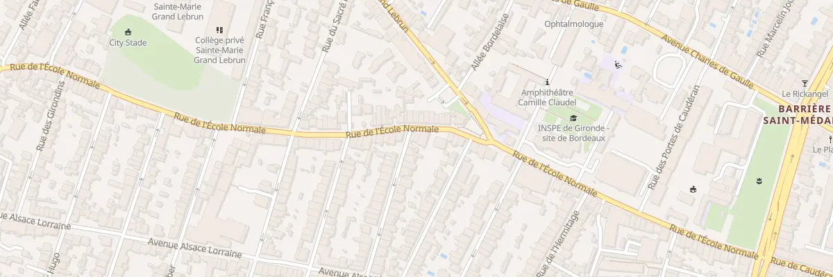 Plan du 96 Rue de l’École Normale à Bordeaux