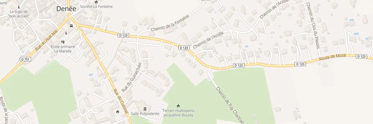 Plan du 6B Rte de Mozé à Denée