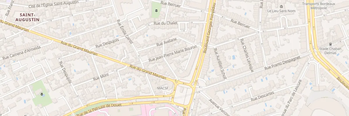 Plan du 24 Rue J P Marie Bouron à Bordeaux