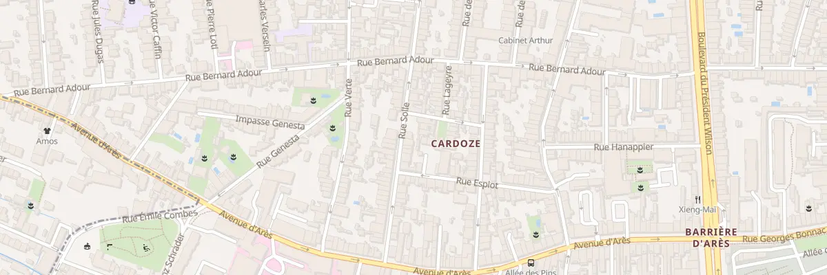 Plan du 64 Rue Solle à Bordeaux