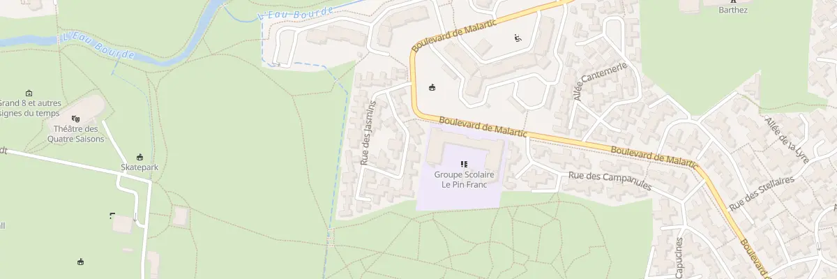 Plan du 50 Rue des Jasmins à Gradignan