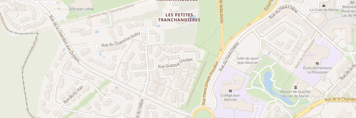 Plan du 10 Rue Gustave Courbet à Angers