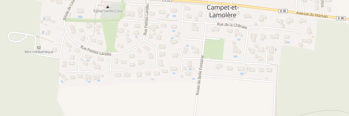 Plan du 4 Imp des Alouettes à Campet-et-Lamolère