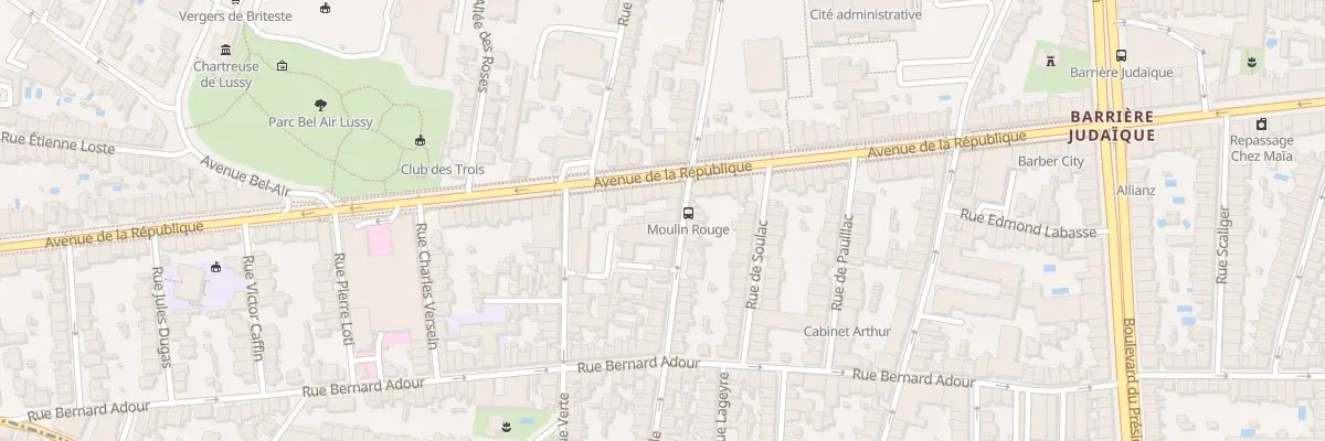 Plan du 7 Rue Solle à Bordeaux