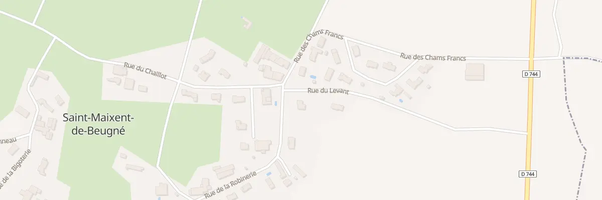 Plan du 12 Rue de la Robinerie à Saint-Maixent-de-Beugné