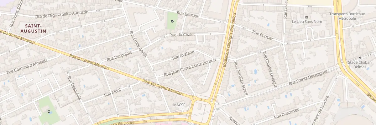 Plan du 25 Rue J P Marie Bouron à Bordeaux