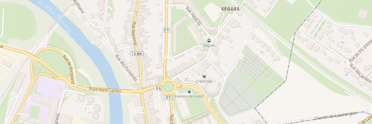 Plan du 21 Rue de Sègues à Oloron-Sainte-Marie