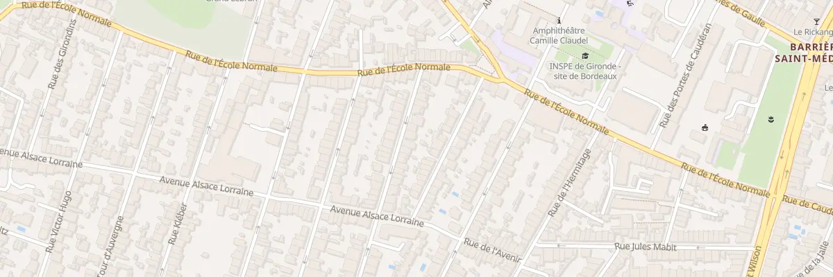 Plan du 18 Rue Hoche à Bordeaux