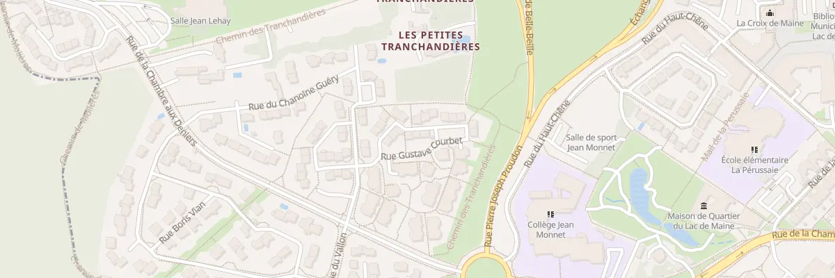 Plan du 8 Rue Gustave Courbet à Angers