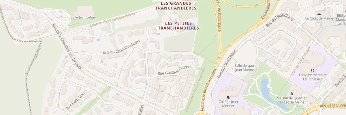 Plan du 11 Rue Gustave Courbet à Angers