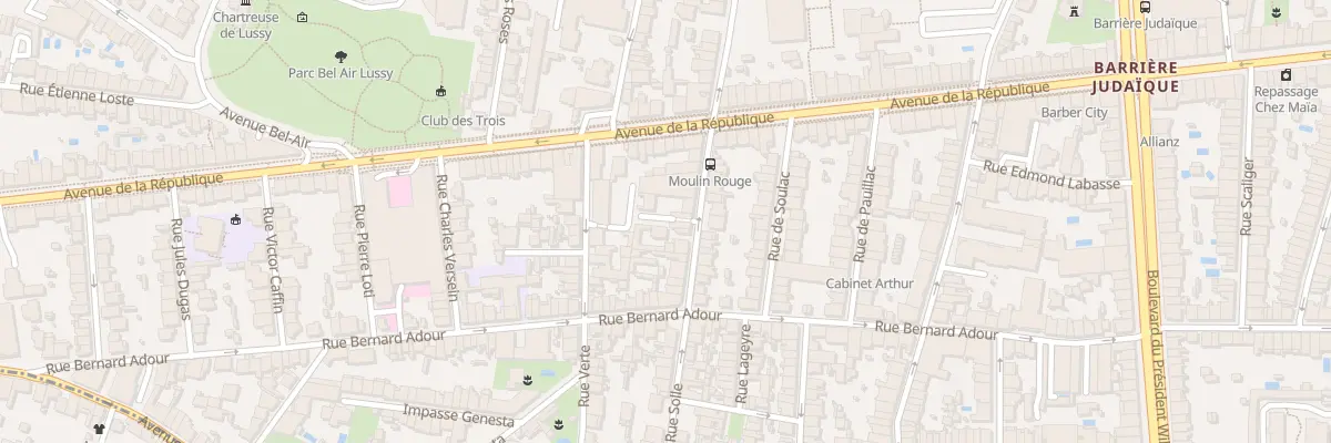Plan du 19 Rue Solle à Bordeaux