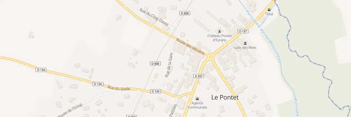 Plan du 18 Le Pontet Sud-Est à Eyrans