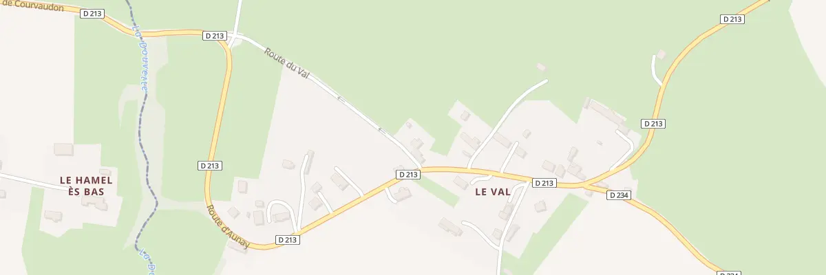 Plan du 19 Le Val à Courvaudon