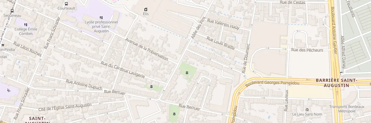 Plan du 58 All des Pins à Bordeaux