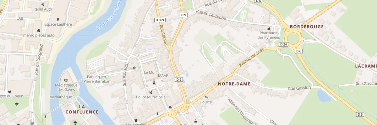 Plan du 8 Rue Camou à Oloron-Sainte-Marie