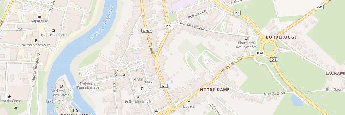 Plan du 16 Rue Camou à Oloron-Sainte-Marie