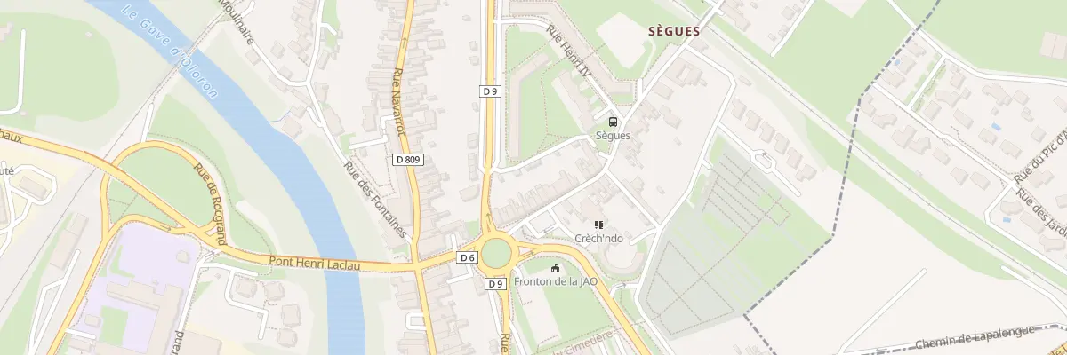 Plan du 19 Rue de Sègues à Oloron-Sainte-Marie