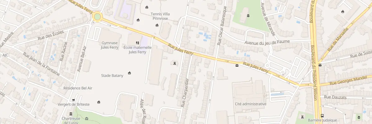Plan du 5 Rue Charpentier à Bordeaux