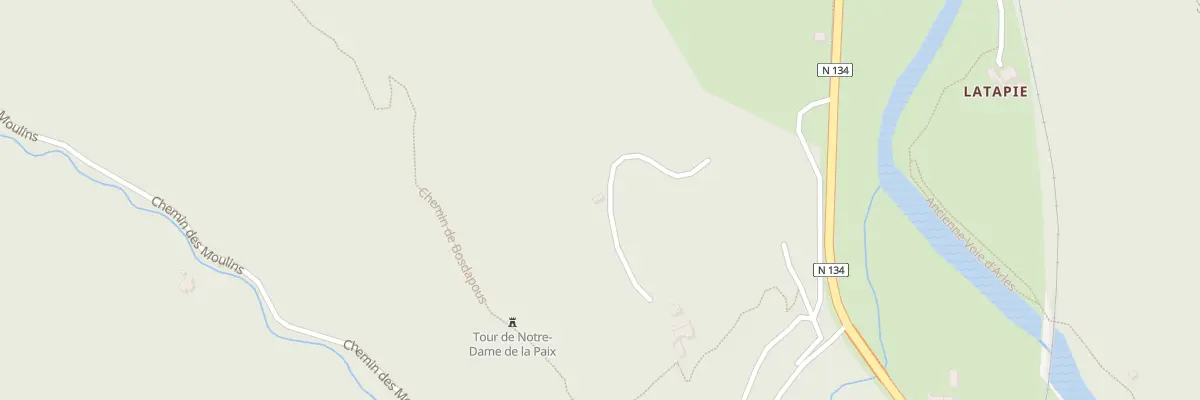 Plan du 5382 Che du Calvaire à Sarrance