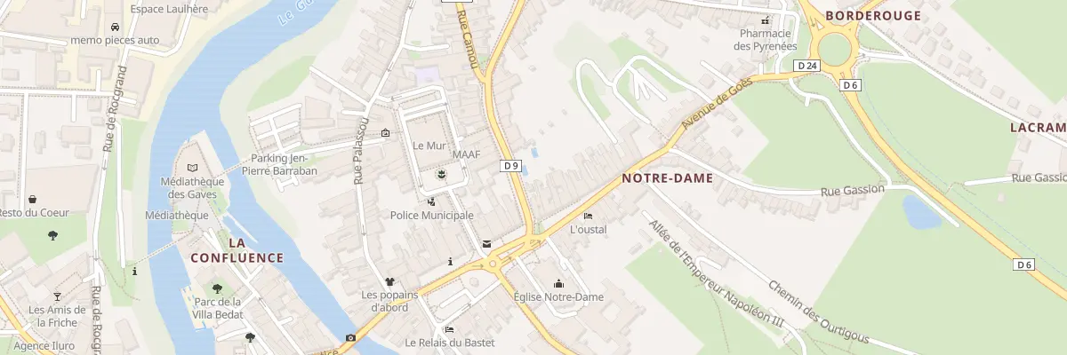 Plan du 25 Pl Gambetta à Oloron-Sainte-Marie