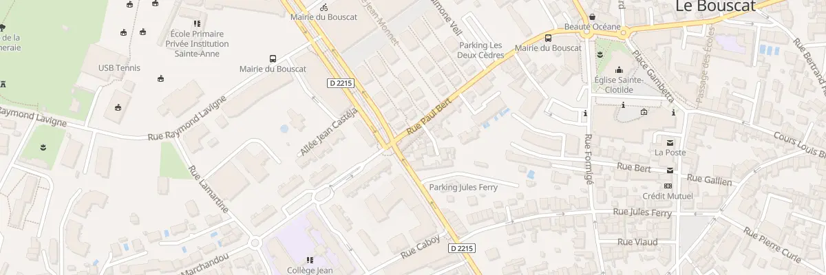 Plan du 50 Rue Paul Bert au Bouscat