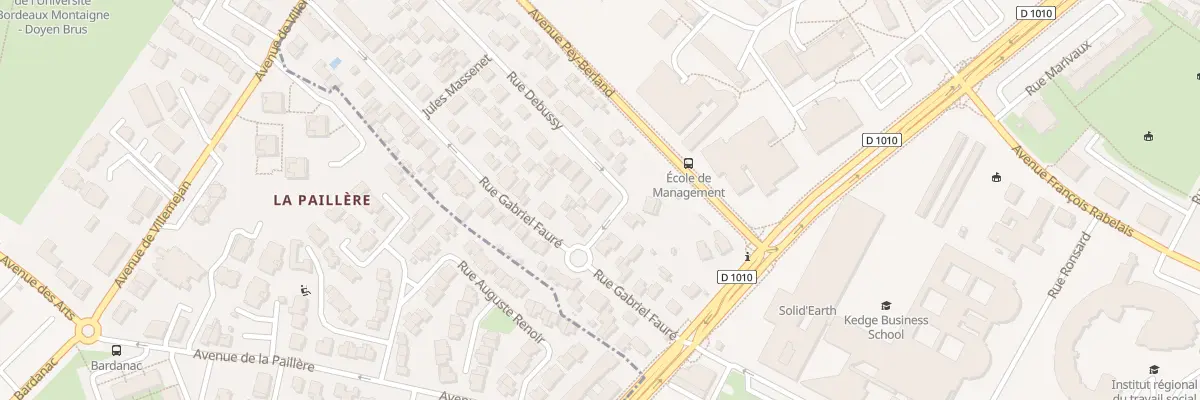 Plan du 4 Rue Debussy à Talence