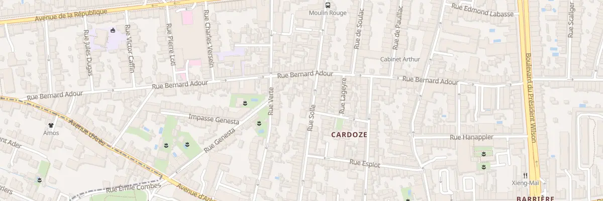 Plan du 47 Rue Solle à Bordeaux