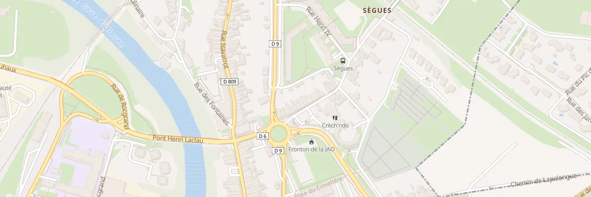 Plan du 15 Rue de Sègues à Oloron-Sainte-Marie
