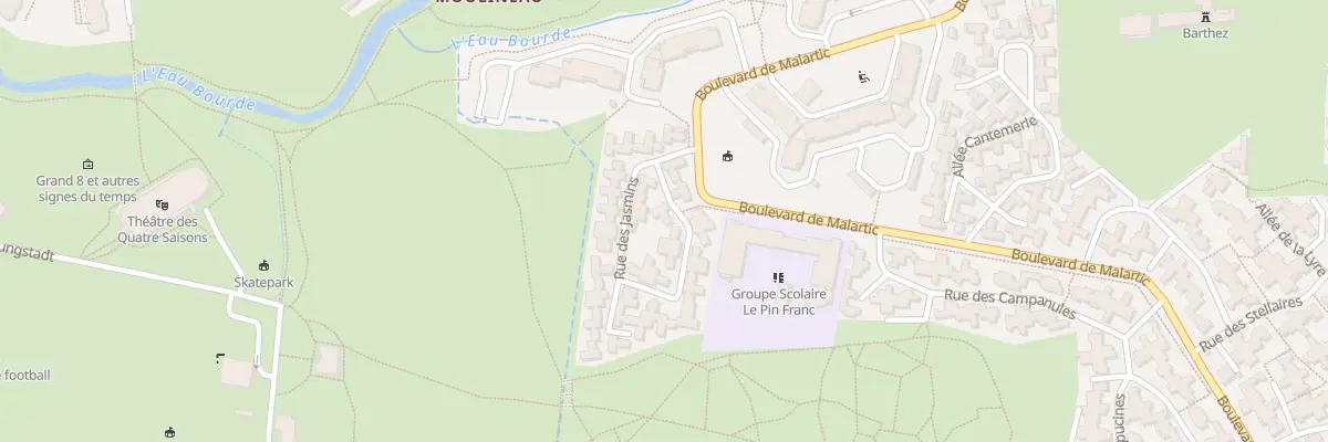 Plan du 15 Rue des Jasmins à Gradignan