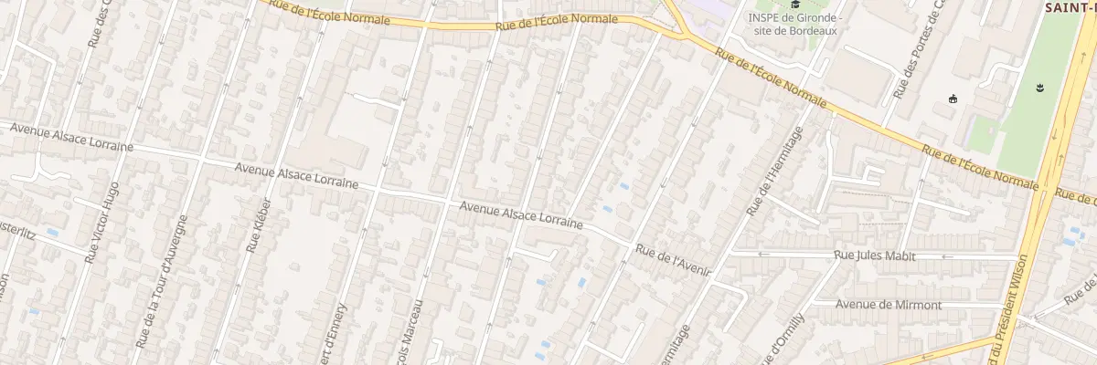 Plan du 34 Rue Hoche à Bordeaux