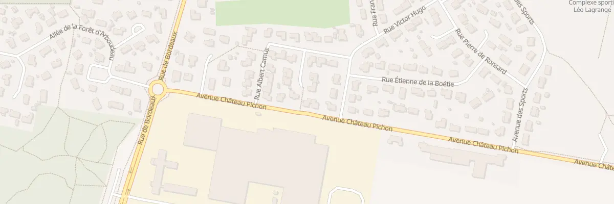 Plan du 13 Av du Chateau Pichon à Parempuyre