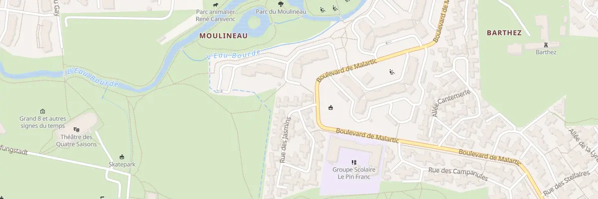 Plan du 4 Rue des Jasmins à Gradignan