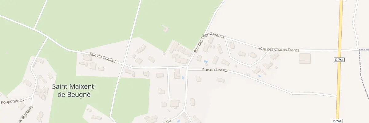 Plan du 1 Rue des Champs Francs à Saint-Maixent-de-Beugné