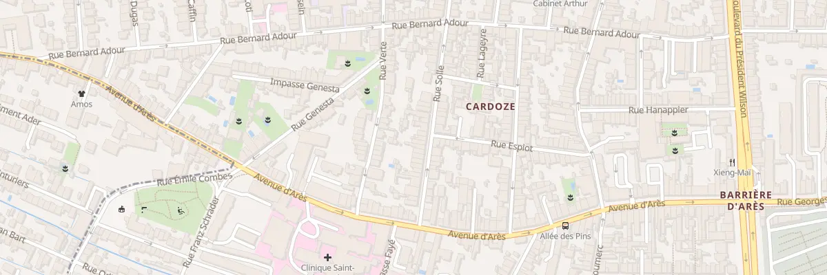 Plan du 73 Rue Solle à Bordeaux