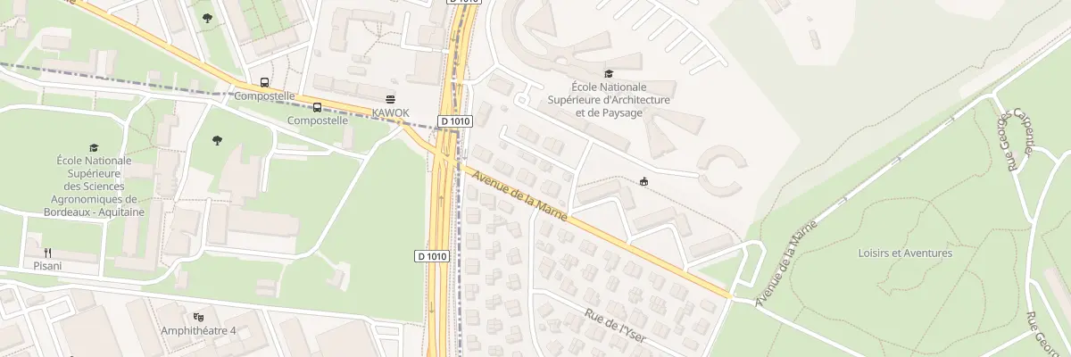 Plan du 12 Av de la Marne à Talence