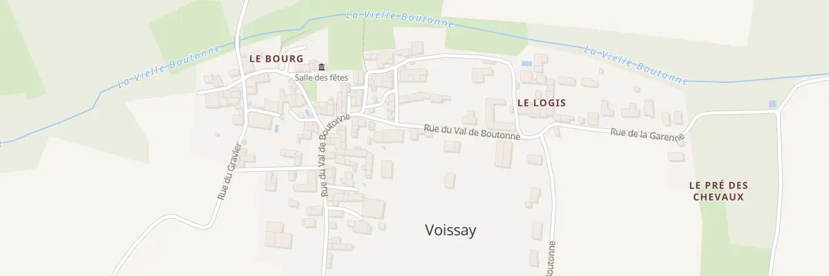 Plan du 74 Rue du Val de Boutonne à Voissay