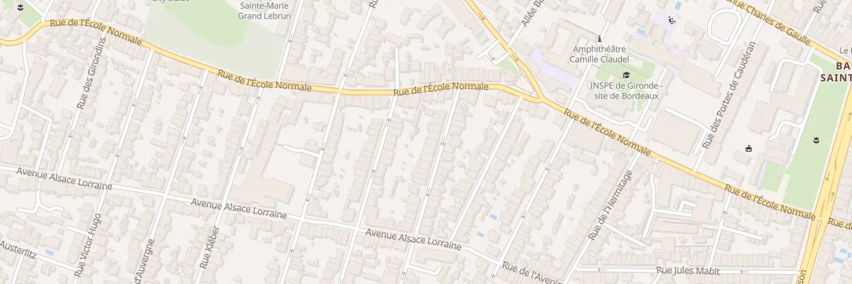 Plan du 17 Rue Hoche à Bordeaux