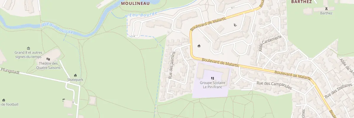Plan du 3 Rue des Jasmins à Gradignan