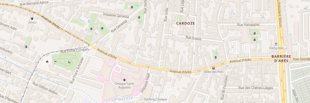 Plan du 91 Rue Solle à Bordeaux