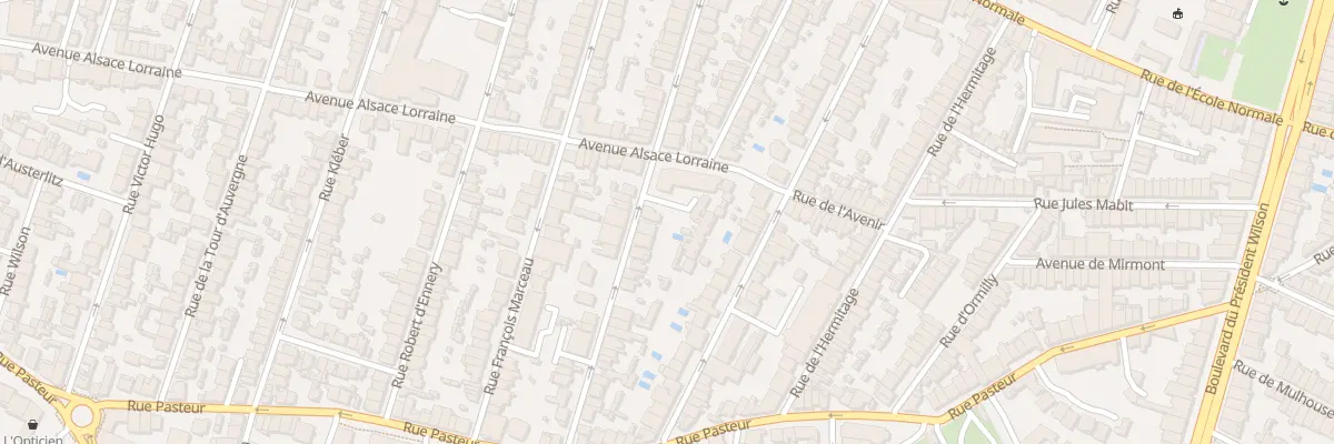Plan du 46 Rue Hoche à Bordeaux