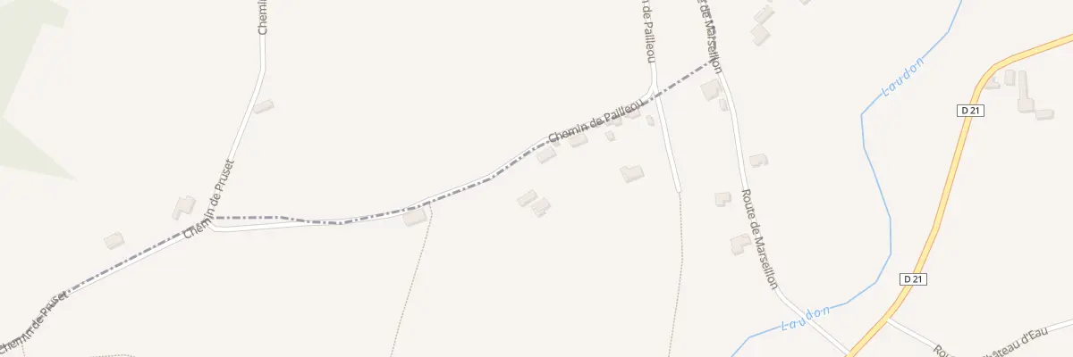 Plan du 275 Che de Pailleou à Audignon