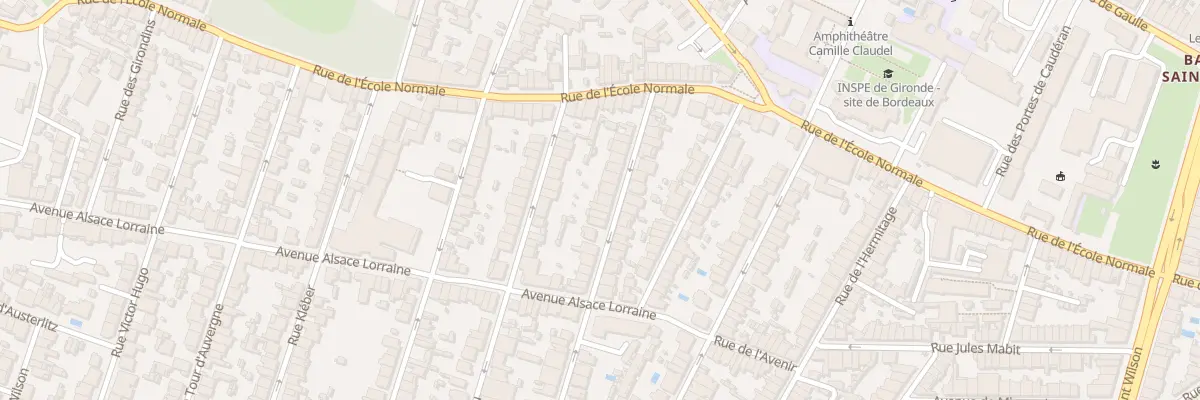 Plan du 23 Rue Hoche à Bordeaux