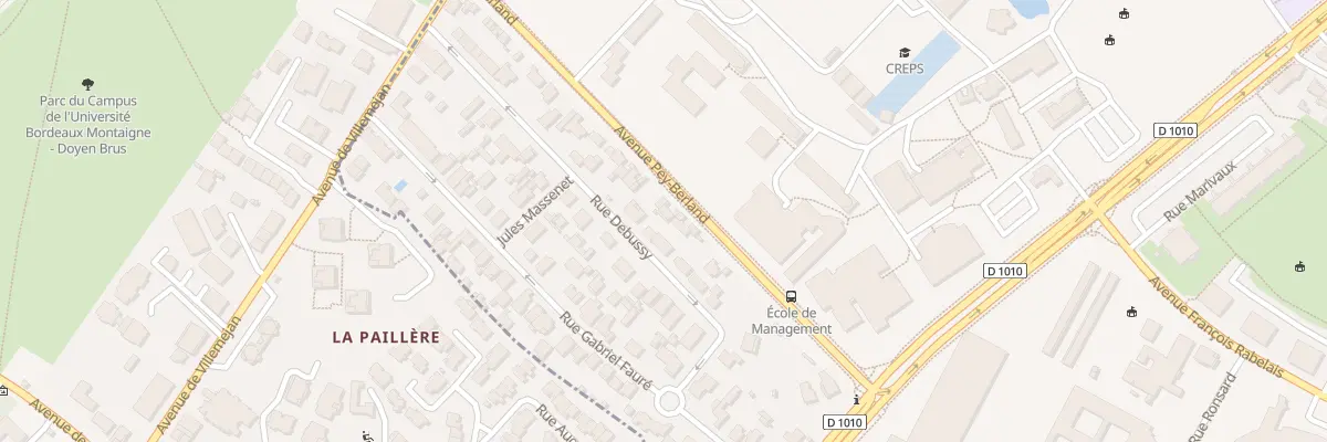 Plan du 17 Rue Debussy à Talence