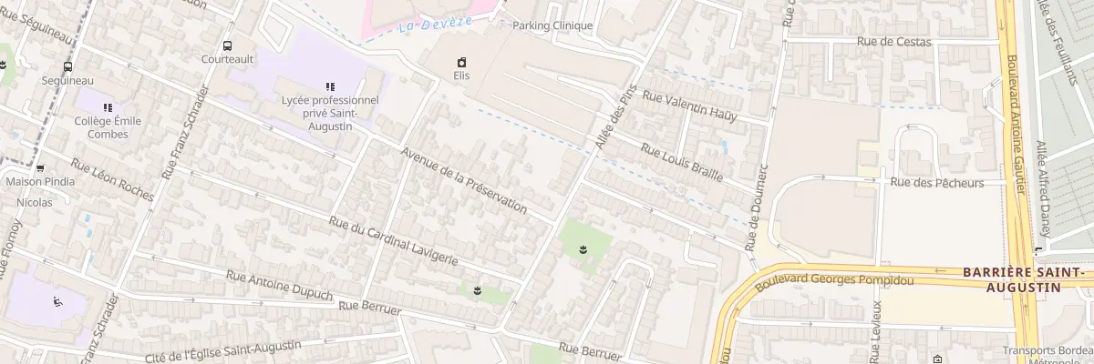Plan du 63 All des Pins à Bordeaux