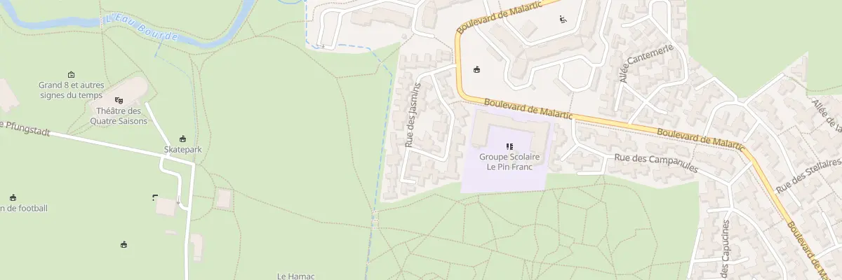 Plan du 7 Rue des Jasmins à Gradignan