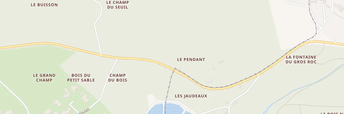 Plan du 119 Rte du Gros Roc à Saint-Vaize