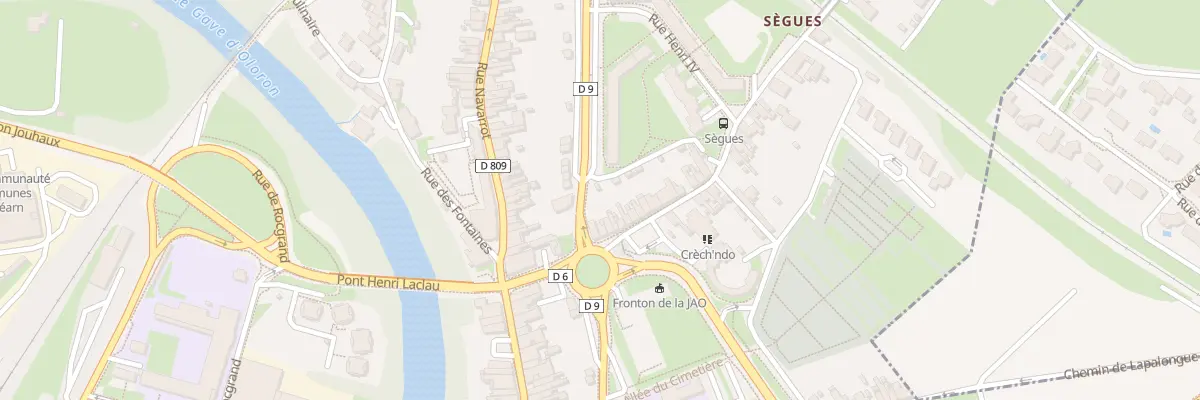 Plan du 7 Rue de Sègues à Oloron-Sainte-Marie