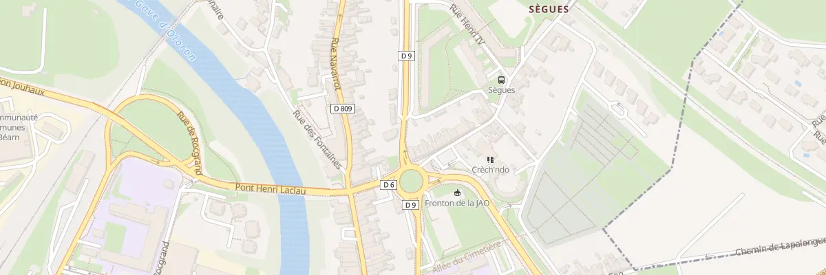 Plan du 5 Rue de Sègues à Oloron-Sainte-Marie